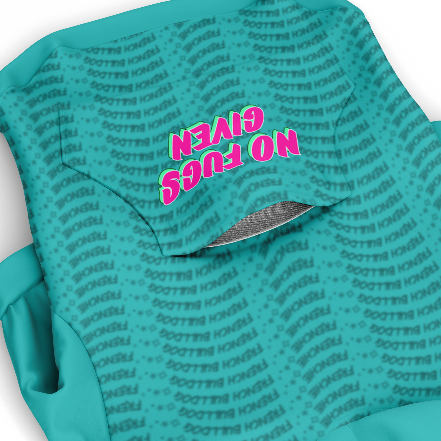 Frenchie No Fug Hoodie | 95% Recycled | Teal