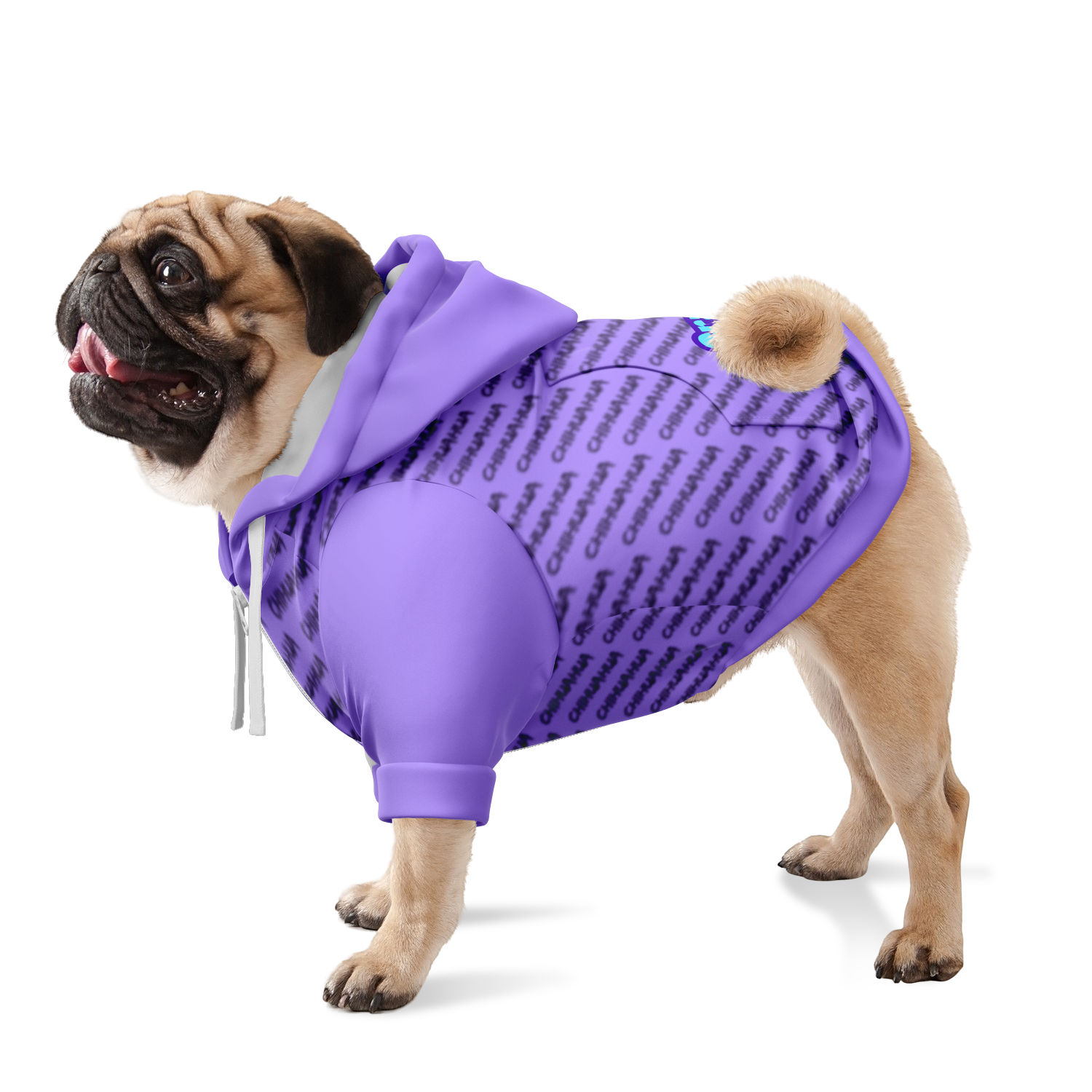 Chihuahua Crash Out Hoodie | Recycled Fiber | Queen - Lt Purple