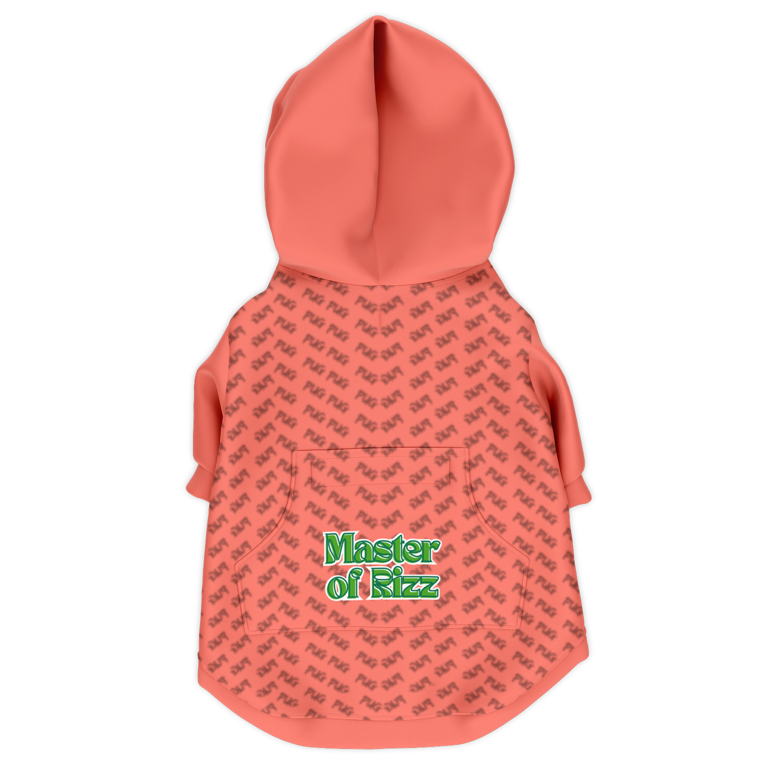 Pug Riz Hoodie | 95% Recycled | Heritage Series | Salmon