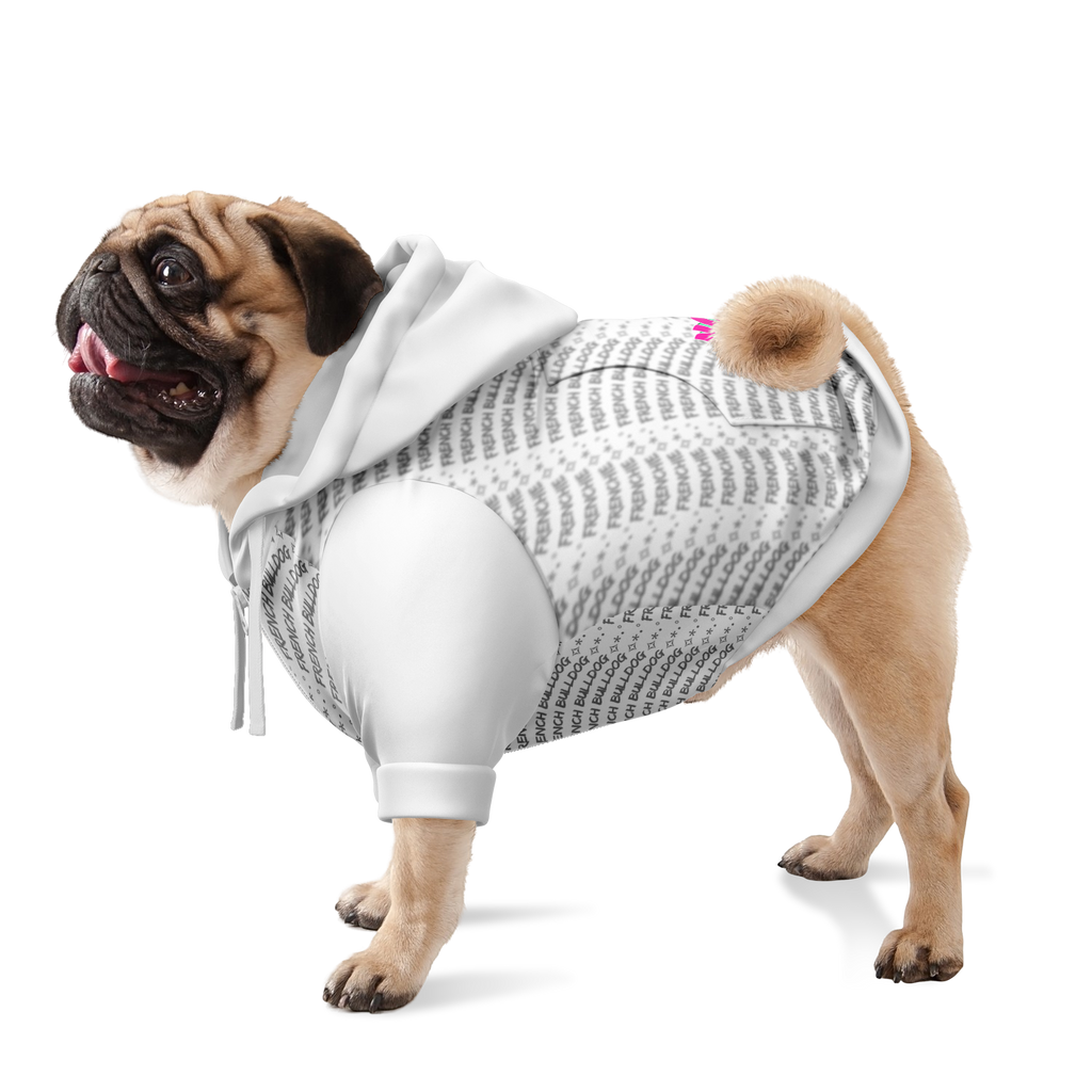 Frenchie No Fug Hoodie | 95% Recycled | White