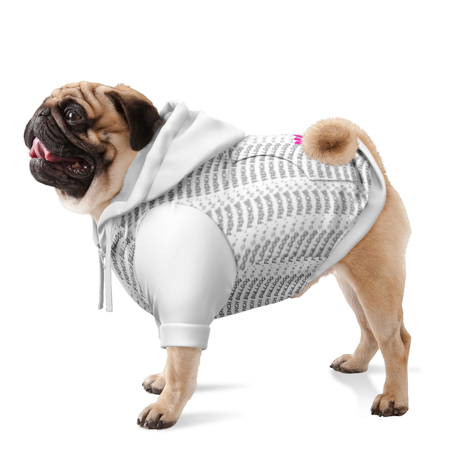 Frenchie No Fug Hoodie | 95% Recycled | White