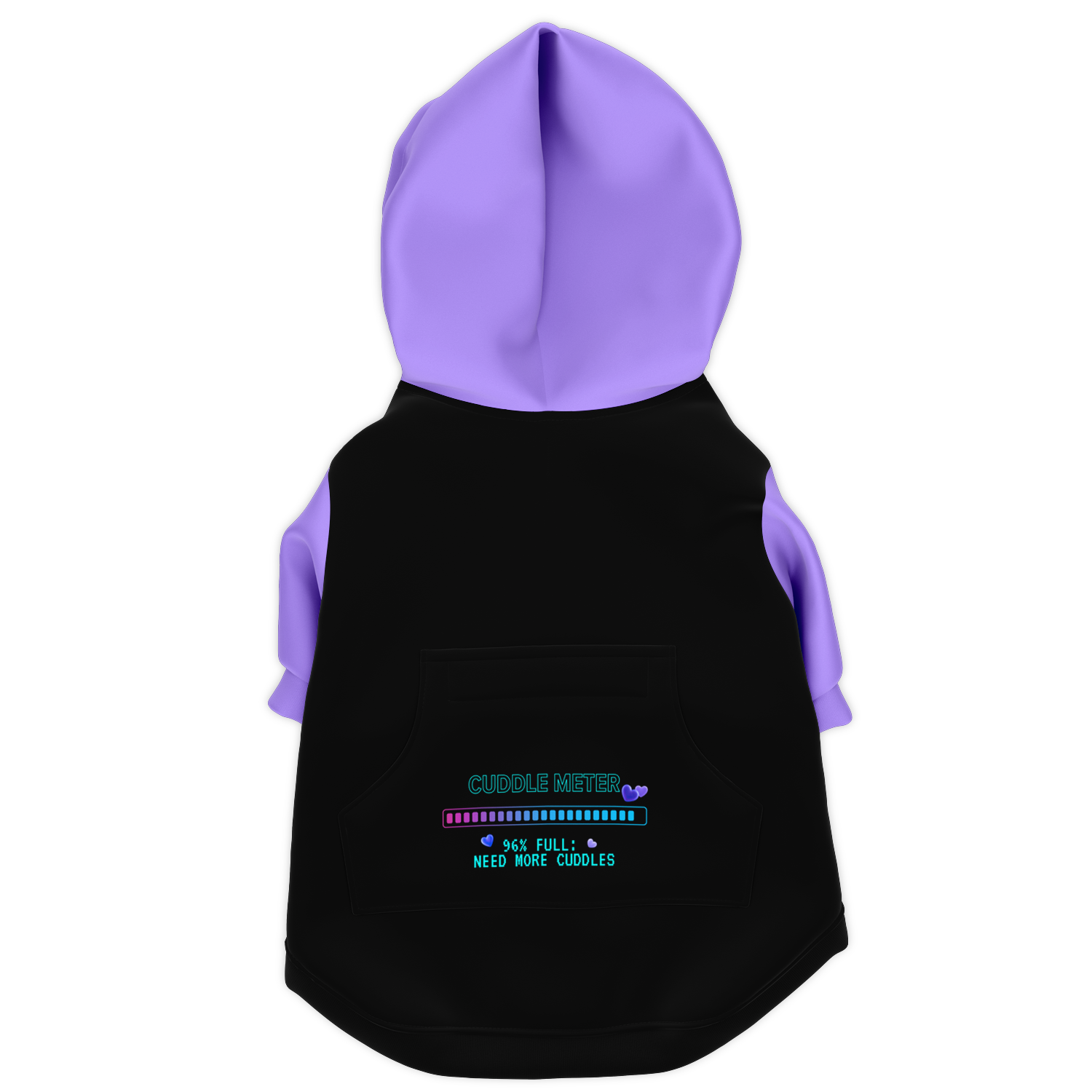 Need More Cuddles Hoodie | 95% Recycled - Black & Purple
