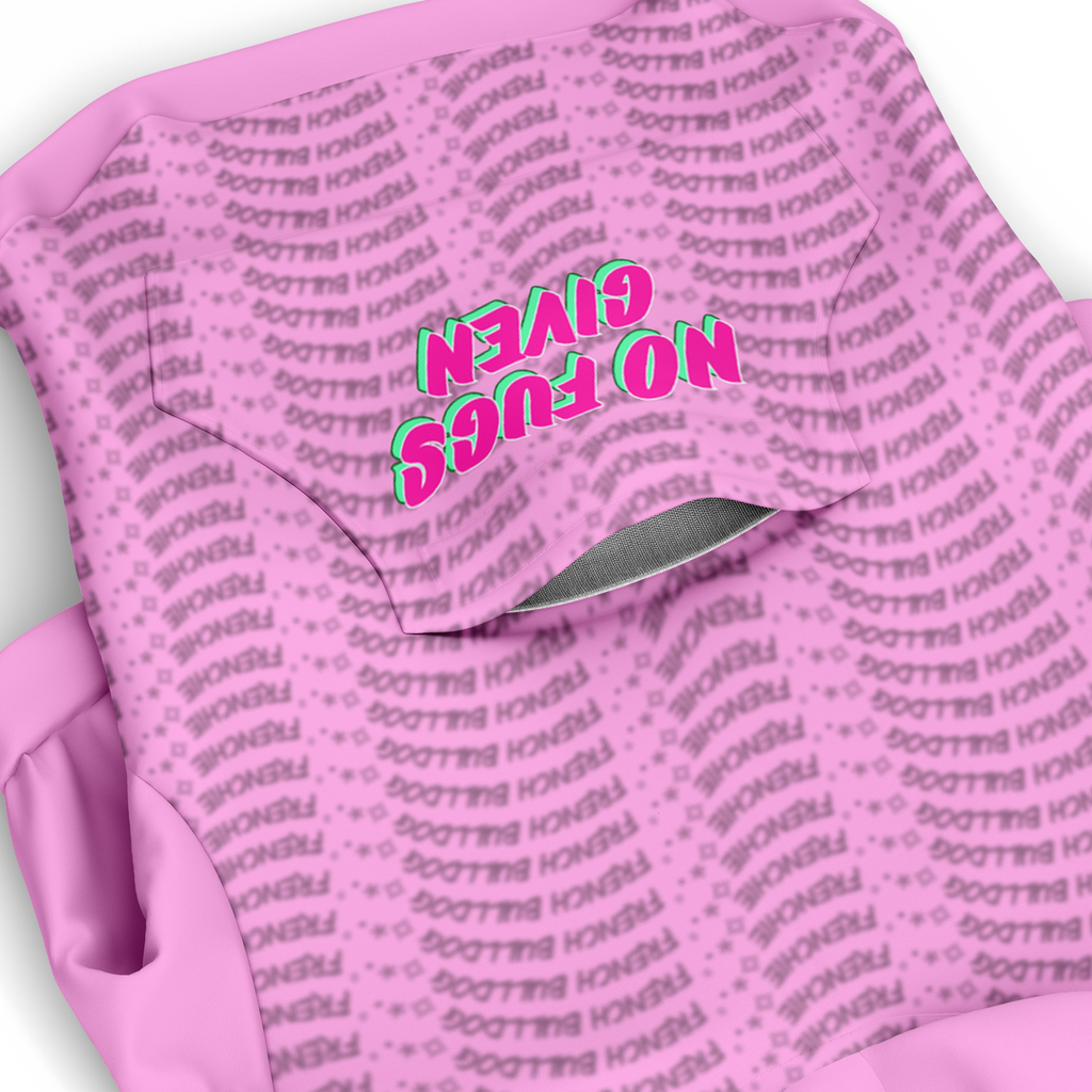 Frenchie No Fug Hoodie | 95% Recycled | Pink