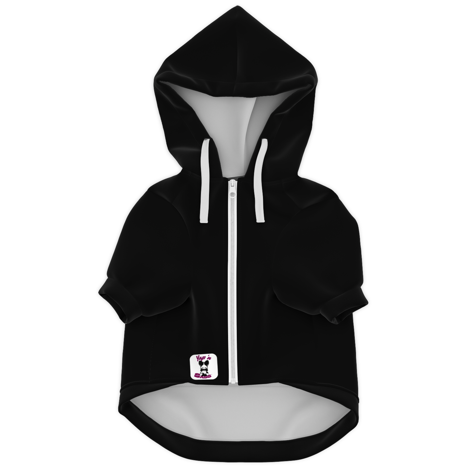 #Petty Paw Zip Hoodie | Recycled Fiber | Radical Audacity - Black